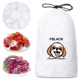 Plastic Bowl Covers Food Cover, Food Keeping Bags Elastic Reusable Plastic Stretch Elastic Food Storage Covers Kitchen Dining Plate Bread Proofin (Option: 100Pcs)